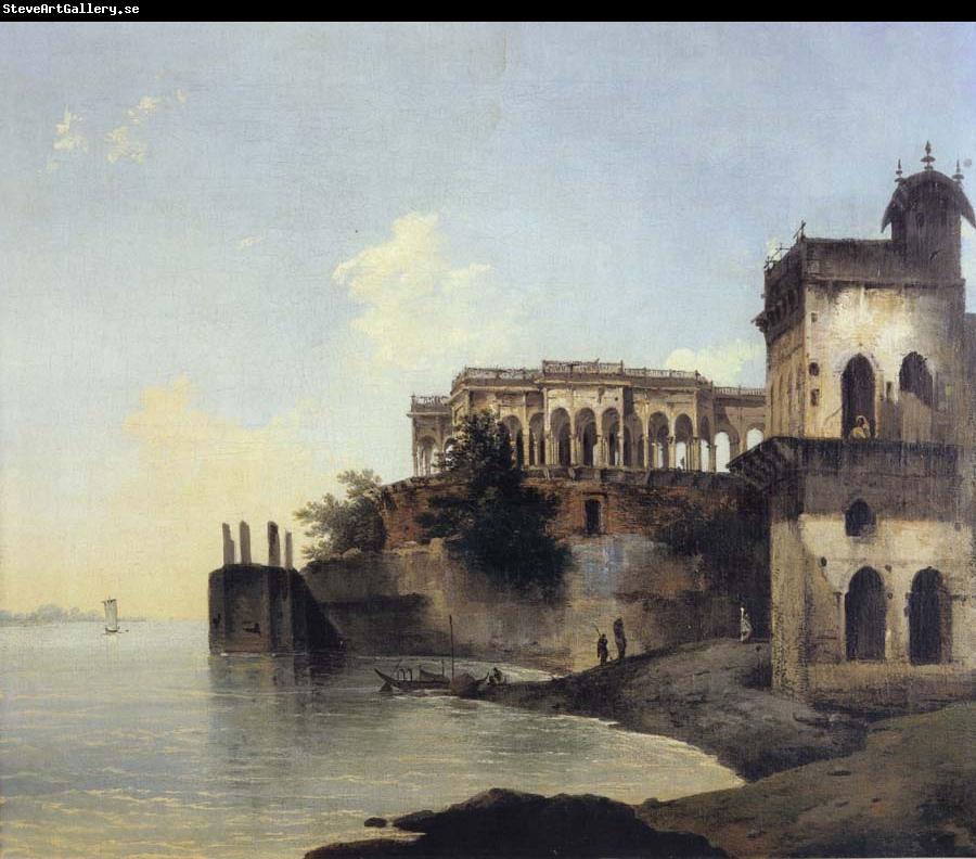 unknow artist View of the Ruins of a Palace at Gazipoor on the River Ganges